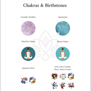 358-<Star Series> Lavender Amethyse, Aquamarine-Good luck examination